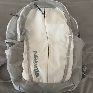 Patagonia Gray and Cream Backpack with Durable Design